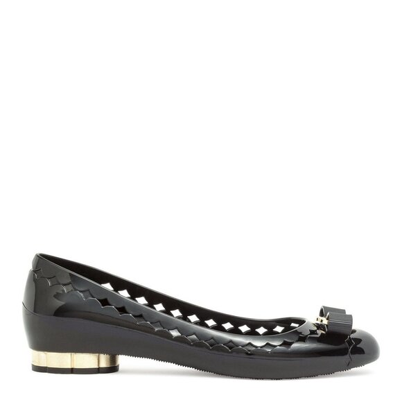 Salvatore Ferragamo Jelly black rubber Ballerinas‎ - Size 10 - Picture 2 of 9